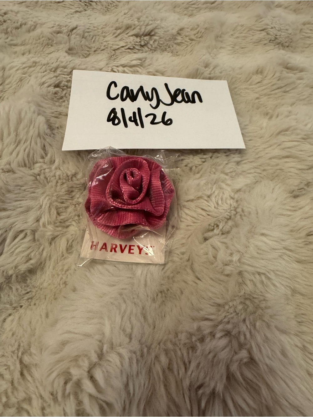 Harveys Fuchsia Rosette clip